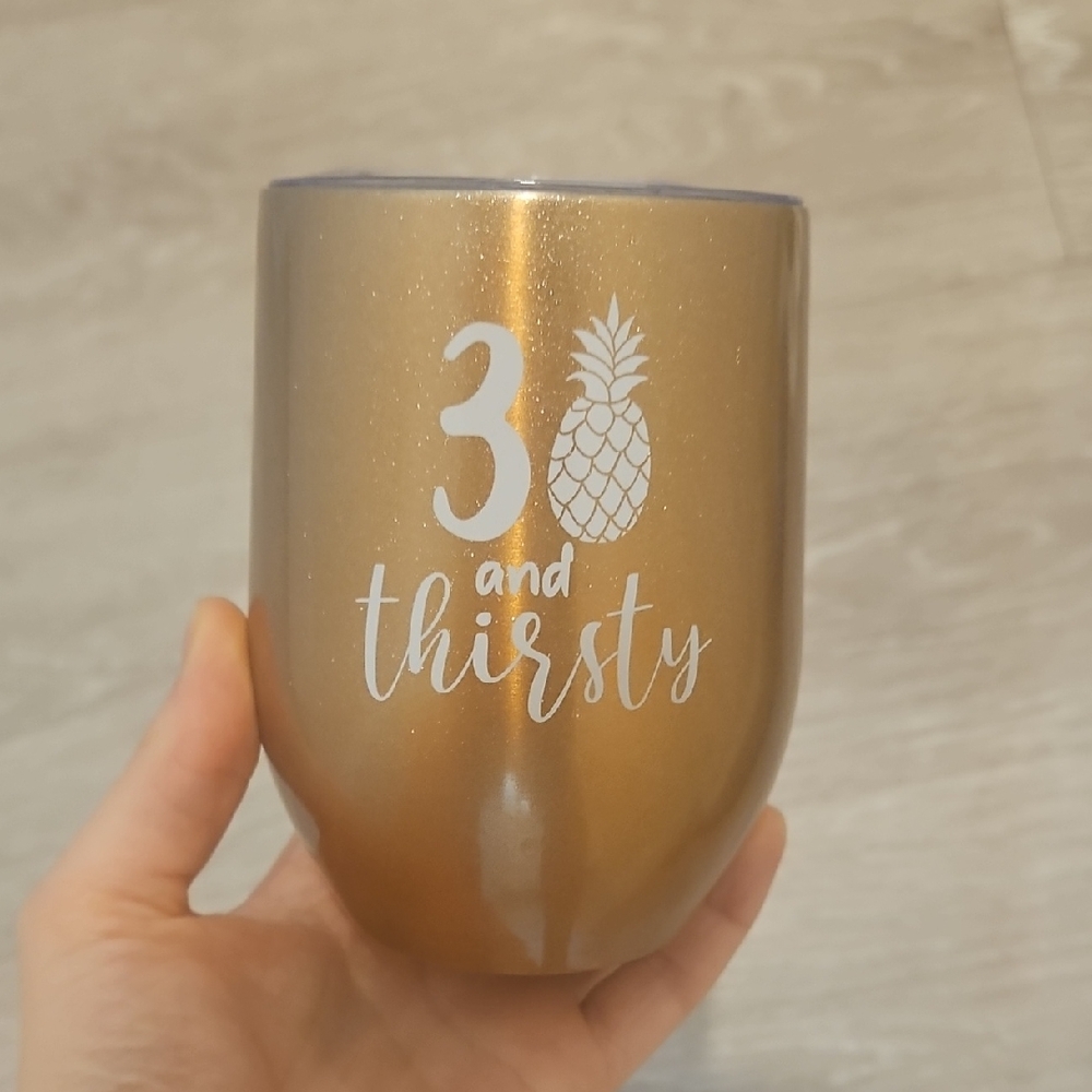 Rose Gold 30th Birthday Insulated Tumbler